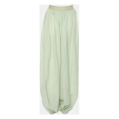 Loewe Green Cotton Harem Trousers