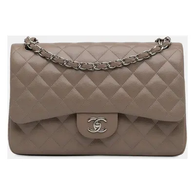 Chanel Jumbo Classic Caviar Double Flap Bag