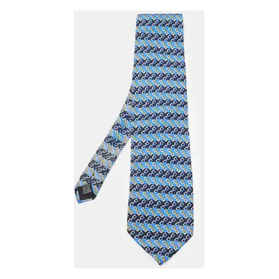 Burberrys Vintage Link Print Silk Tie