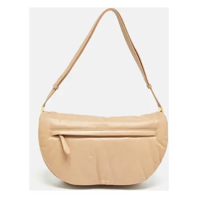 Burberry Beige Leather Olympia Shoulder Bag