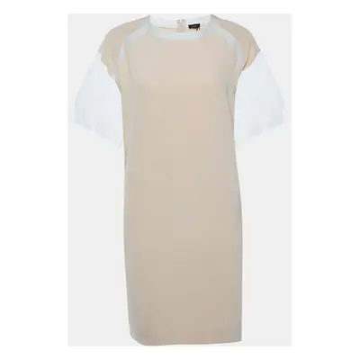 Joseph Light Pink Silk & Organza Detail Shift Dress