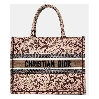 Christian Dior Brown Canvas Book Tote Bag