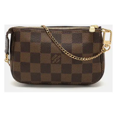 Louis Vuitton Damier Ebene Canvas Mini Pochette Accessoires