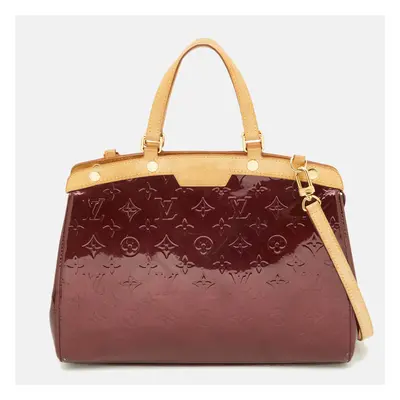 Louis Vuitton Amarante Monogram Vernis Brea MM Bag