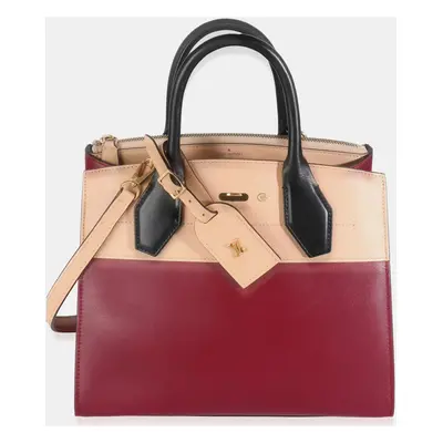 Louis Vuitton Beige Bordeaux Calfskin City Steamer PM Bag