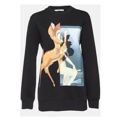 Givenchy Black Printed Cotton Sweatshirt