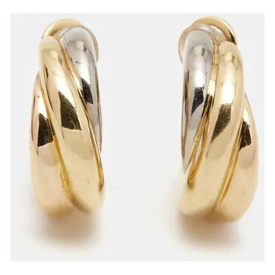 Cartier Trinity 18k Three Tone Gold Earrings