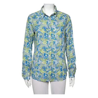 Etro Multicolor Paisley Printed Cotton Button Front Shirt