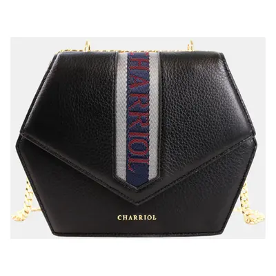 Charriol Black Leather Deauville Crossbody