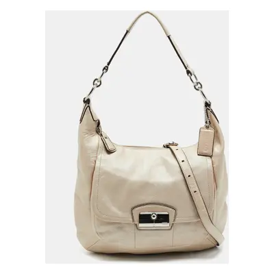 Coach Ivory Leather Kristin Hobo