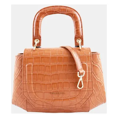 Charriol Brown Leather Passion Handbag