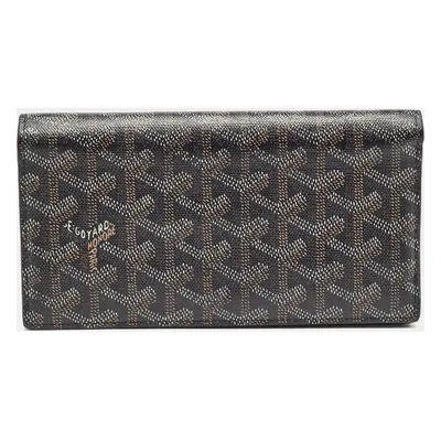 Goyard Black Goyardine Coated Canvas and Leather Richelieu Wallet