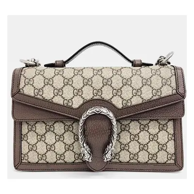 Gucci Beige/Brown GG Canvas Dionysus Top Handle Bag