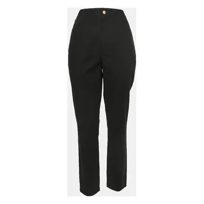 Diane Von Furstenberg Black Cotton Cropped Trousers