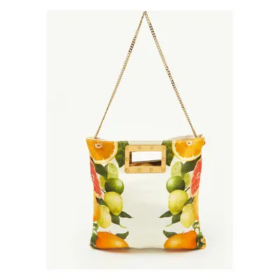 Stella McCartney Multicolor Lemon Print Fabric Tote