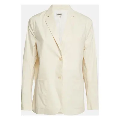 Zadig & Voltaire Cream Cotton Popeline Single Breasted Blazer