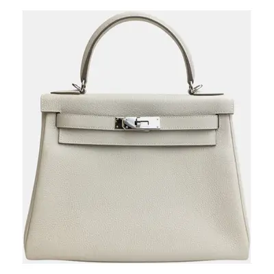 Hermes Craie Togo Kelly Handbag