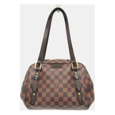 Louis Vuitton Brown Damier Ebene Canvas Rivington GM Satchel