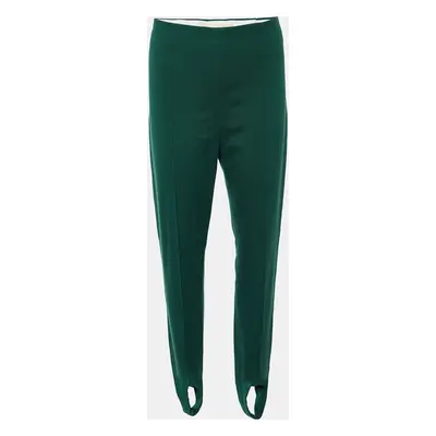 Marni Green Wool Blend Stirrup Trousers