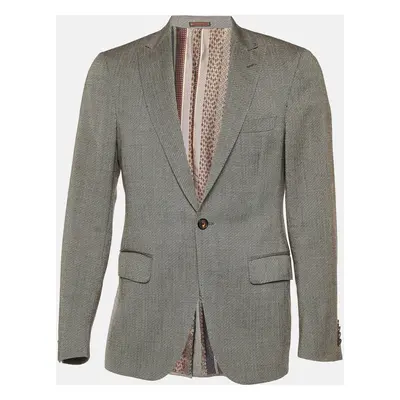 Etro Brown Wool Single Breasted Blazer