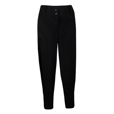 Emporio Armani Black Buckle Detail Trousers