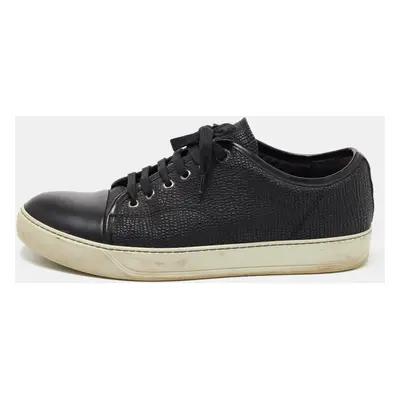 Lanvin Leather Black Leather Low Top Sneakers Size