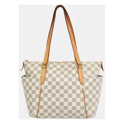 Louis Vuitton Grey/White Damier Azur Totally PM Tote Bag