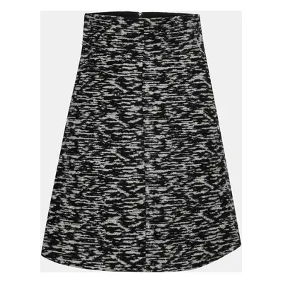 Just Cavalli Monochrome Tweed A-Line Skirt