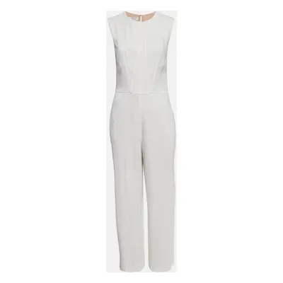 Stella McCartney White Chiffon Sleeveless Jumpsuit