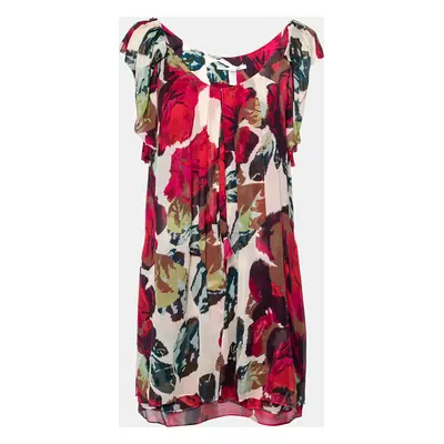 Diane von Furstenberg Multicolor Printed Silk Elenka Mini Dress