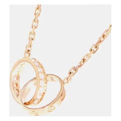 Cartier 18K Pink Gold Baby Love Necklace