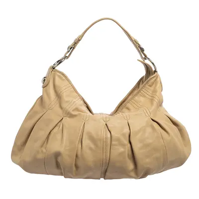 Dkny Beige Leather Hobo