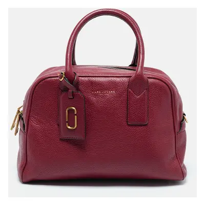 Marc Jacobs Red Leather Gotham Bowler Bag