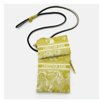 Christian Dior Yellow Toile De Jouy DiorTravel Multifunction Pouch