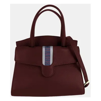 Charriol Bordeaux Leather Deauville Handbag