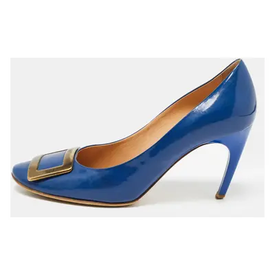 Roger Vivier Blue Patent Trompette Pumps Size