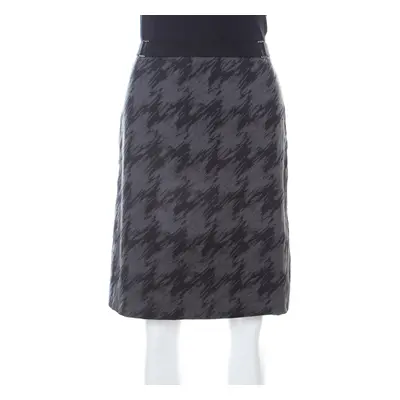 Hugo Boss Dark Grey Cotton A Line Short Skirt