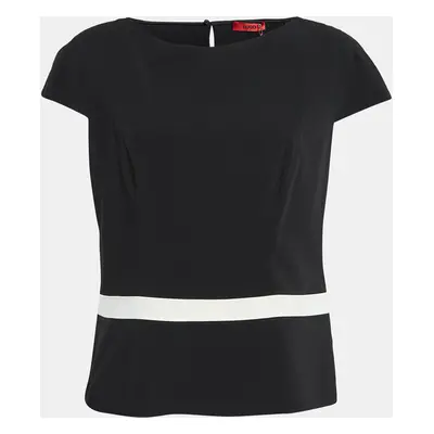 Hugo Boss Black Crepe Short Sleeve Blouse