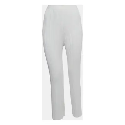 Dion Lee Ivory White Ribbed Knit Pants