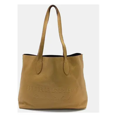 Burberry Embossed Leather Remington Tote Bag