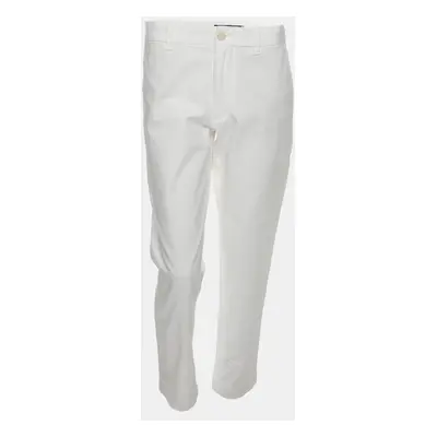 Polo Ralph Lauren White Stretch Fabric The Slim Chino Trouser