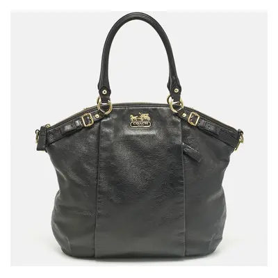 Coach Black Leather Sophia Madison Tote