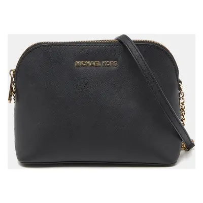 MICHAEL Michael Kors Black Leather Jet Set Crossbody Bag