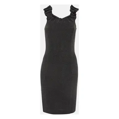 Emporio Armani Black/Grey Knit Mini Dress