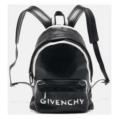 Givenchy Black Leather Graffiti Backpack