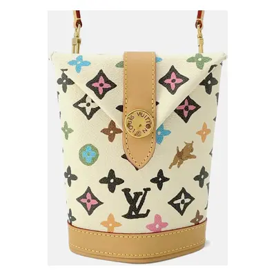 Louis Vuitton Cream/Multicolor Monogram Craggy LV Envelope pouch