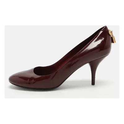 Louis Vuitton Burgundy Patent Leather Oh Really! Pumps Size 37.5