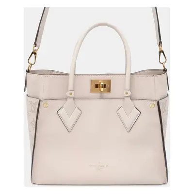 Louis Vuitton Beige Mahina On My Side Satchel Bag