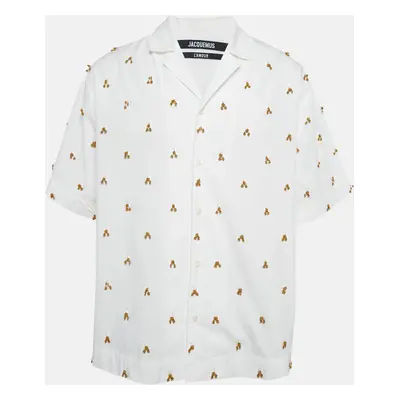 Jacquemus L'Amour White Beaded Cotton Shirt