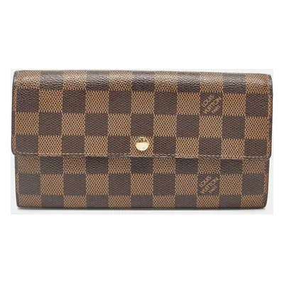 Louis Vuitton Damier Ebene Canvas Sarah Wallet